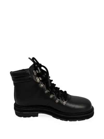 Pre-owned Off-white Hiking Ankle Boots In Black