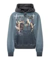 Off-white Narciso Graphic-print Hoodie In Blue