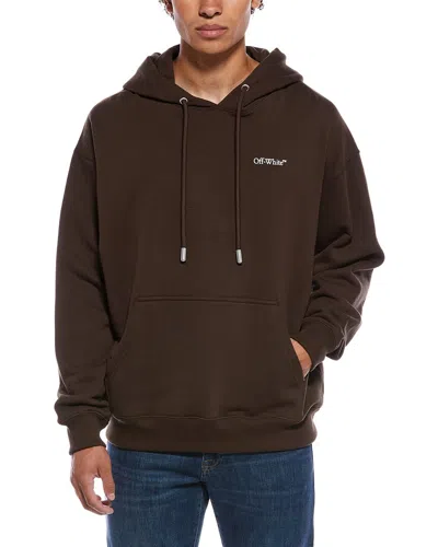 Off-white Hoodie In Brown