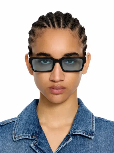 Off-white Huntington Blue Lens Sunglasses In Gray