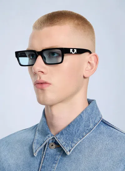 Off-white Huntington Blue Lens Sunglasses In Black