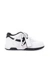 Off-white Hybrid 90s-inspired Low-top Sneakers With Calf Leather Finish In White