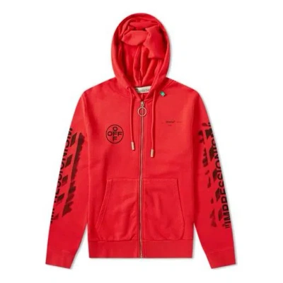 Off-white Impressionism Hooded Sweatshirt 'red'