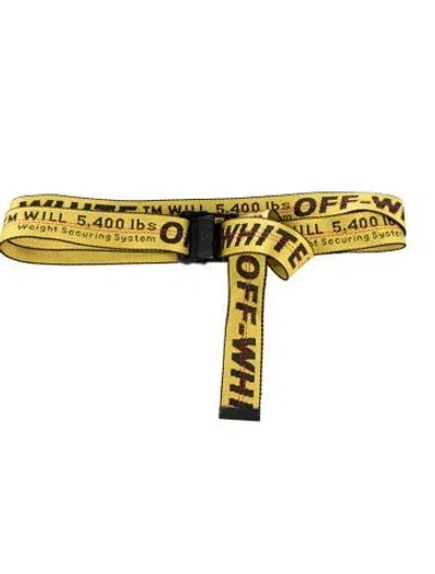 Pre-owned Off-white Industrial Belt In Multi