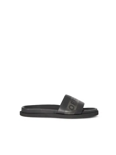 Off-white Industrial Belt Slider Sandals In Black