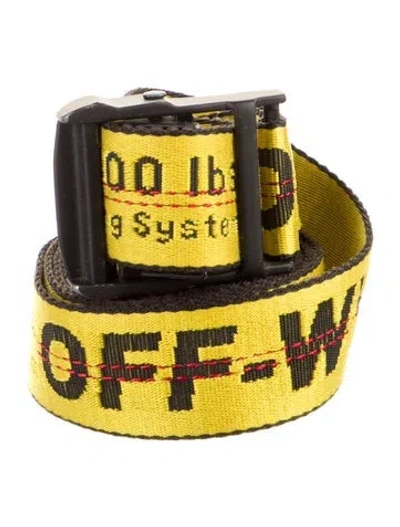Pre-owned Off-white Industrial Canvas Waist Belt In Multi