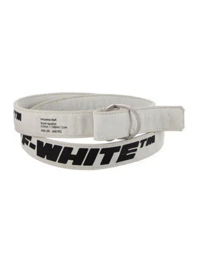 Pre-owned Off-white Industrial Denim Belt In Blue