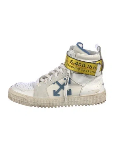 Pre-owned Off-white Industrial Diagonals Sneakers Sneakers In White