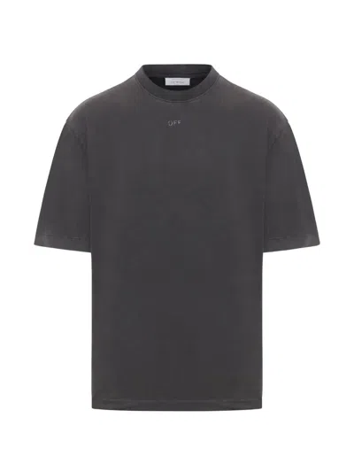 Off-white Industrial Half Arrow Regular Short Sleeve Tee For Men In Yellow