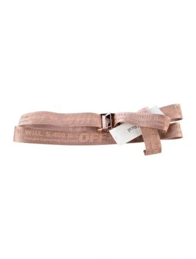 Pre-owned Off-white Industrial Nylon Belt