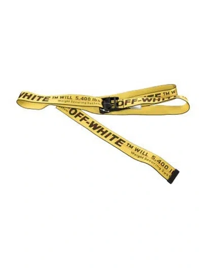 Pre-owned Off-white Industrial Nylon Belt In Yellow