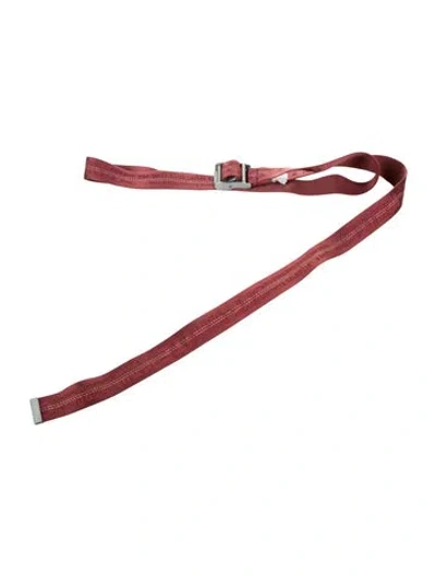 Pre-owned Off-white Industrial Nylon Waist Belt In Burgundy