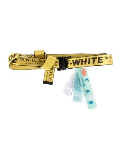 Pre-owned Off-white Industrial Nylon Waist Belt W/ Tags In Yellow