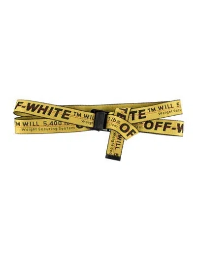 Pre-owned Off-white Industrial Nylon Waist Belt In Yellow