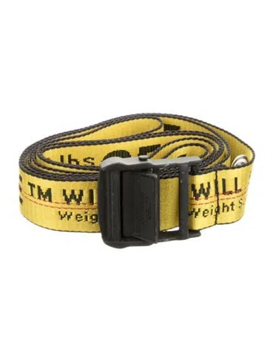 Pre-owned Off-white Industrial Nylon Waist Belt In Yellow