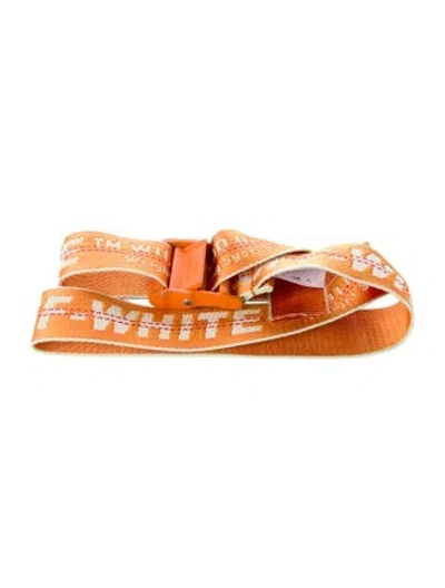 Pre-owned Off-white Industrial Skinny Waist Belt In Orange