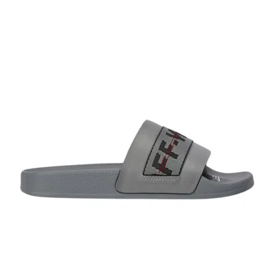 Pre-owned Off-white Industrial Sliders 'medium Grey' | Men's Size 46