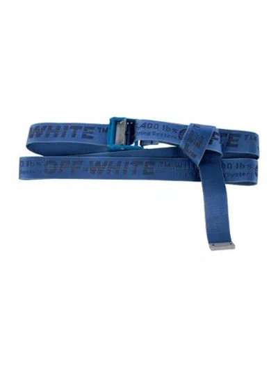 Pre-owned Off-white Industrial Waist Belt In Blue