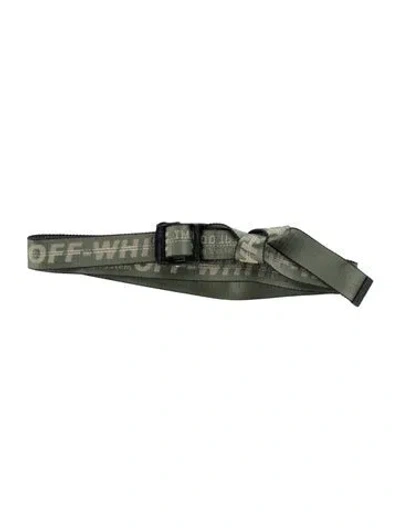 Pre-owned Off-white Industrial Waist Belt In Green