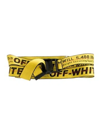 Pre-owned Off-white Industrial Waist Belt In Yellow