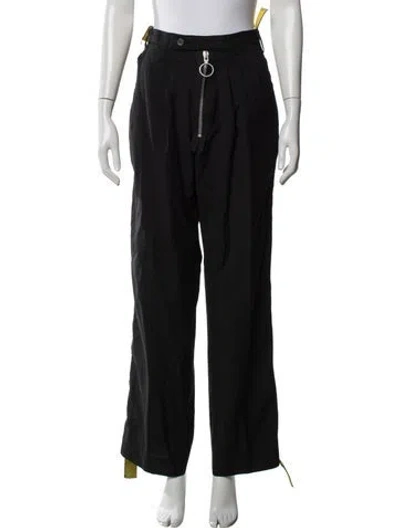 Pre-owned Off-white Industrial Wide Leg Pants In Black
