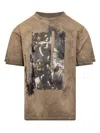 Off-white Inked Mercy Regular T-shirt In Cloud Nutria
