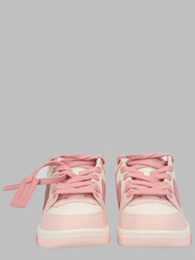 Off-white Inspired Kids Out Of Office Sneakers In Pink