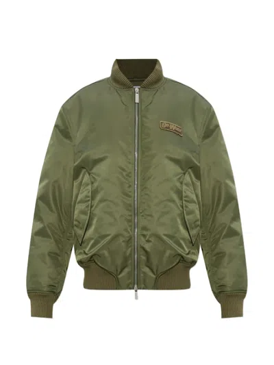 Off-white Insulated 'bomber' Jacket In Green