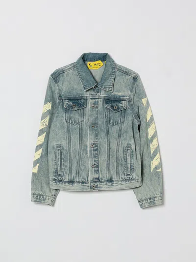 Off-white Jacket  Kids Kids Color Blue