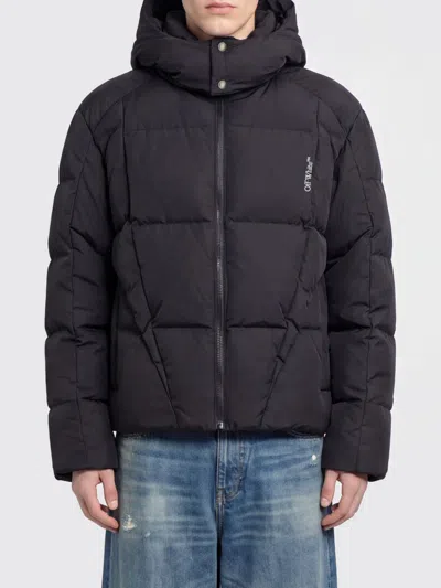 Off-white Jacket Men Color Black In Blue