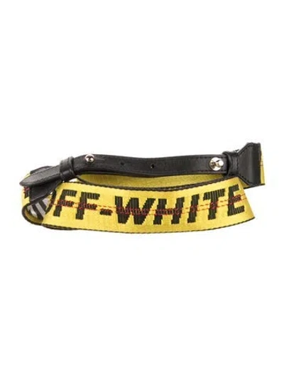 Pre-owned Off-white Jacquard Waist Belt In Multi