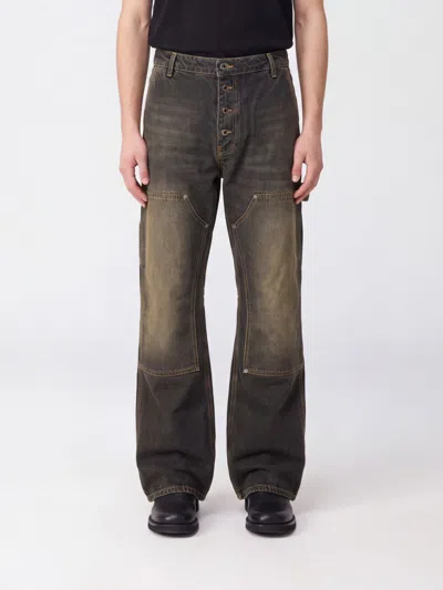 Off-white Jeans Men Color Black In Brown