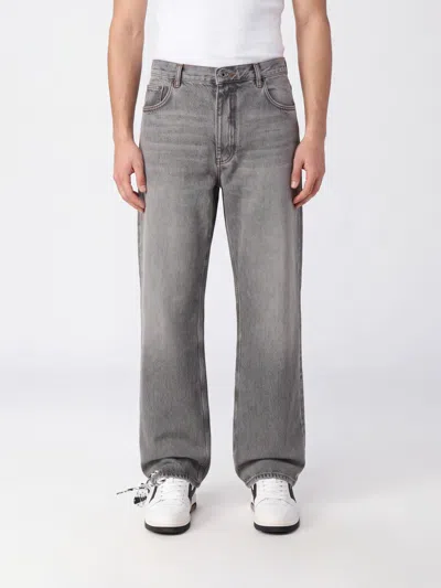 Off-white Jeans Men Color Grey In Gray