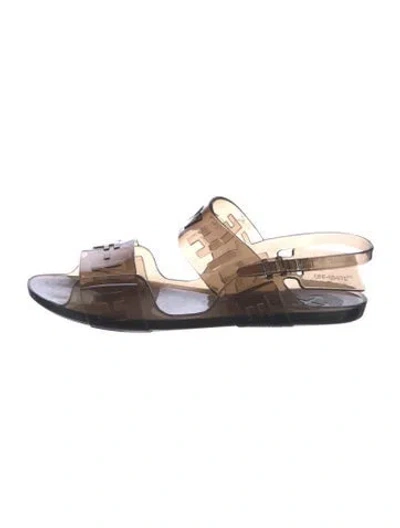 Pre-owned Off-white Jelly Sole Rubber Sandals In Multi