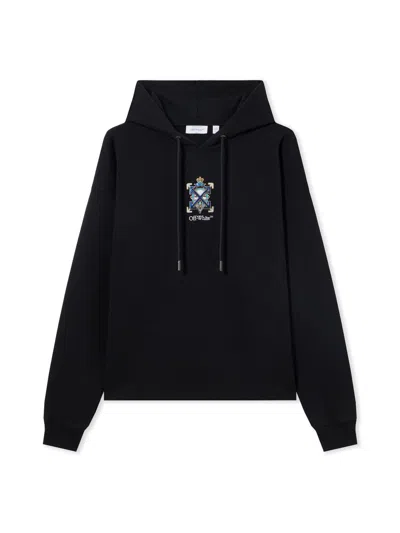 Off-white Jewel Arrow Loose Hoodie In Black