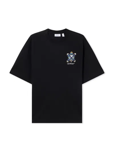 Off-white Jewel Arrow Skate T-shirt In Black