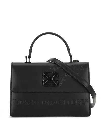 Off-white Jitney 1.4 Mini Top Handle Bag In Black