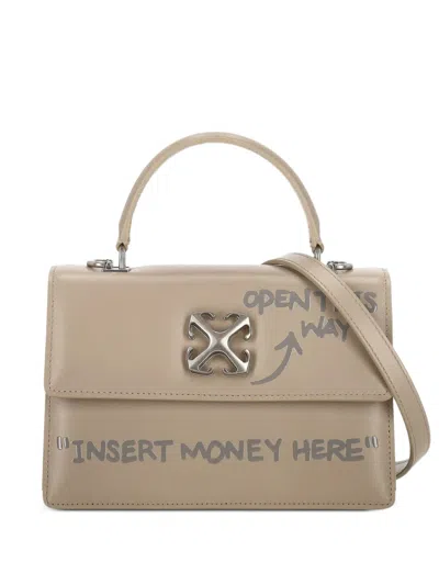 Off-white Jitney 1.4 Tote Bag In Neutral