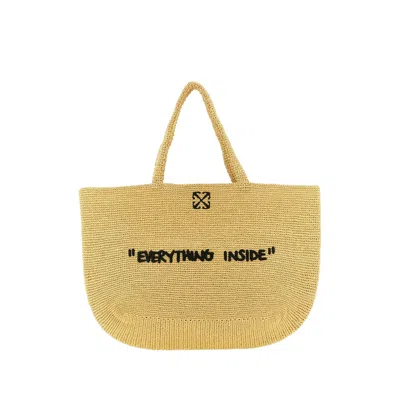 OFF-WHITE JITNEY EMBROIDERED TOTE BAG