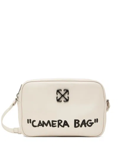 Off-white Jitney Logo-detail Cross Body Bag In Neutral