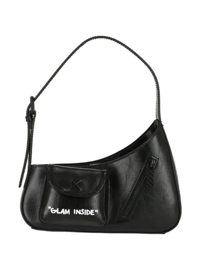 Off-white Jitney Pocket-detail Shoulder Bag In Black
