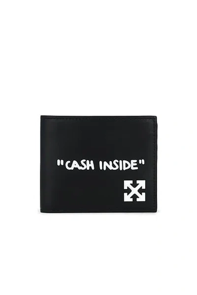 Off-white Jitney Quote Bifold Wallet In Black