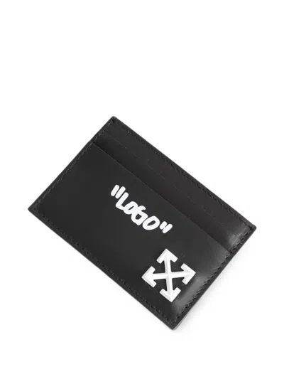 Off-white Jitney Quote Cardholder In Black