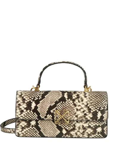 Off-white Jitney Shoulder Bag In Blue