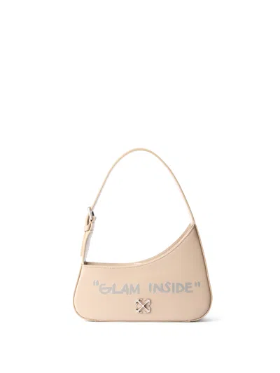Off-white Jitney Shoulder Quote In Brown