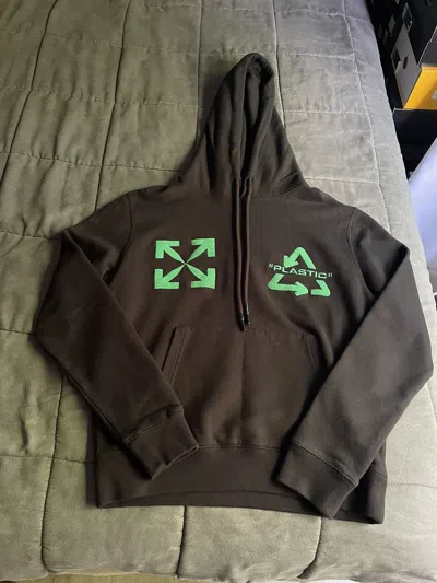 Pre-owned Off-white Key Logo Hoodie In Black