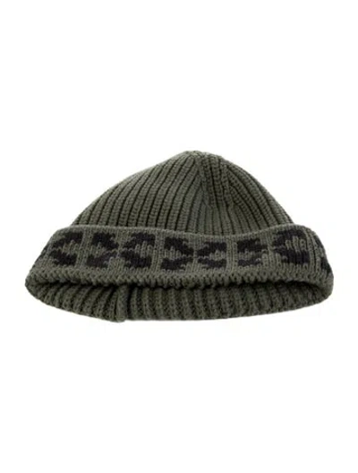 Pre-owned Off-white Babies'  Kid's Knit Beanie W/tags In Green