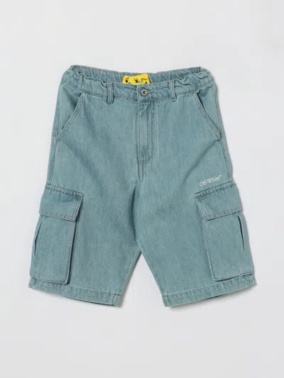 Off-white Kids Shorts Kids Color Blue 1