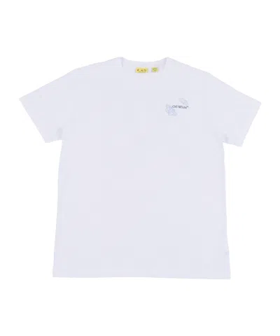 Off-white Kids Arrow Butterfly Printed Crewneck T-shirt