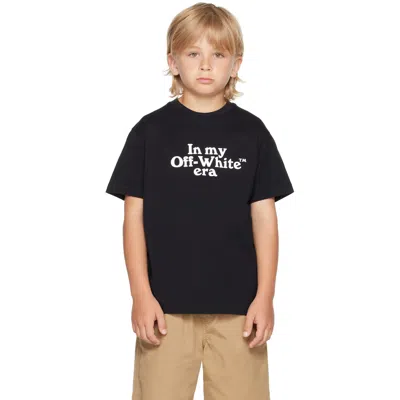 Off-white Ultilogo Print T-shirt Kids In Black